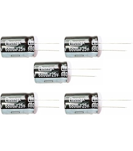Amazon.com: Nichicon Set of 2, 105°C Electrolytic Capacitor 6800uF
